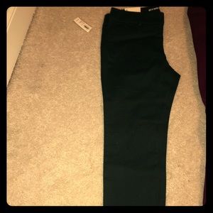 Hunter green pixie pants from old navy